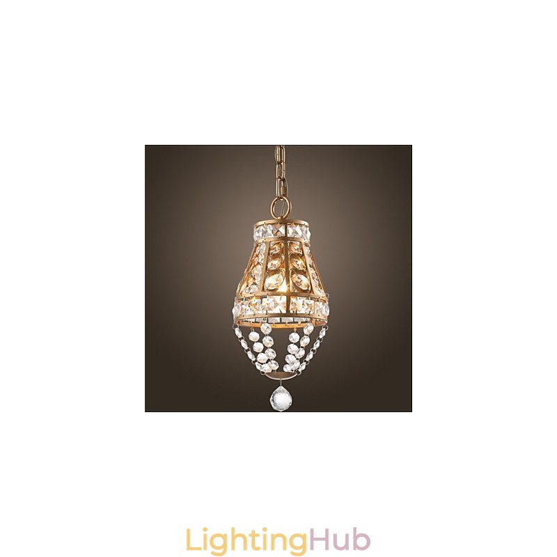 American Country Crystal Chandelier Retro porch Art Chandelier