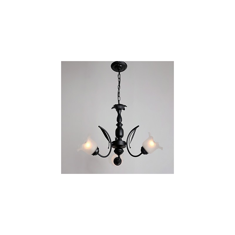 Traditional Classic Painting Metal Chandelier