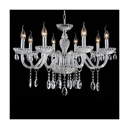 8 Light The style of palace Glass Chandelier With Candle Bulb 8 Light The style of palace Glass Chandelier With Candle Bulb
