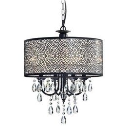 Traditional Classic Crystal Painting Metal Chandelier