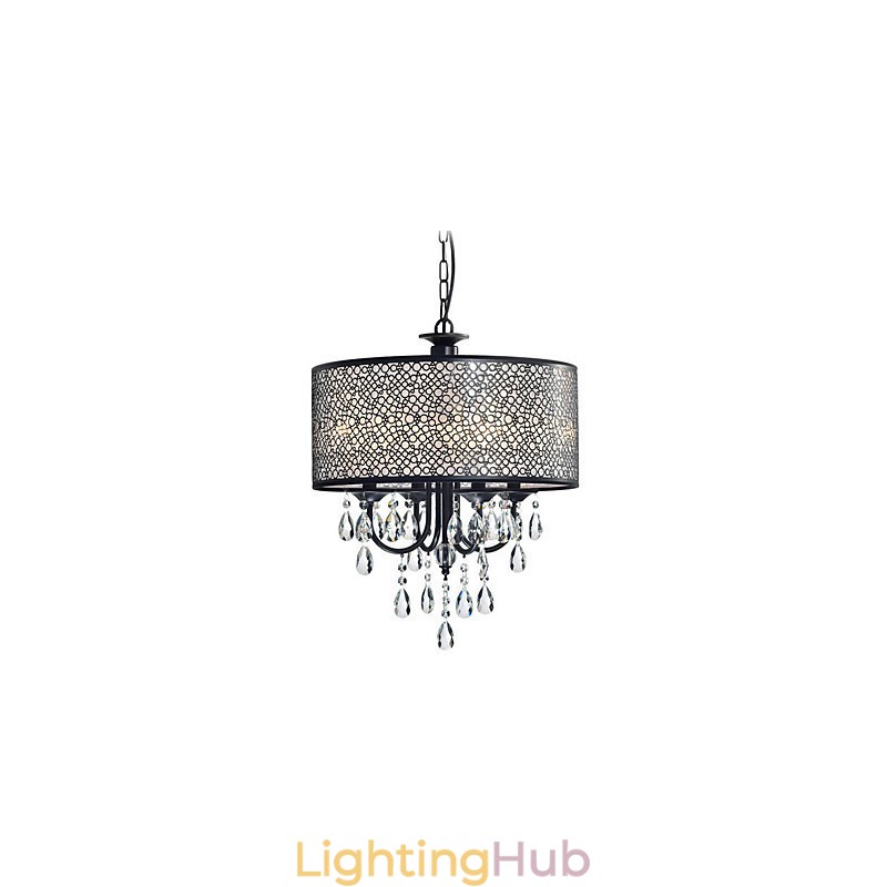 Traditional Classic Crystal Painting Metal Chandelier