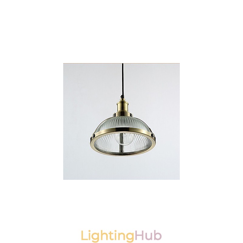 American Retro Glass Lamp Shade Small Pendant Lamp