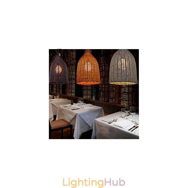 Rattan Chandelier Chandelier Chandelier Creative Retro Rattan lamp