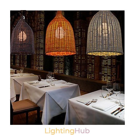 Rattan Chandelier Chandelier Chandelier Creative Retro Rattan lamp