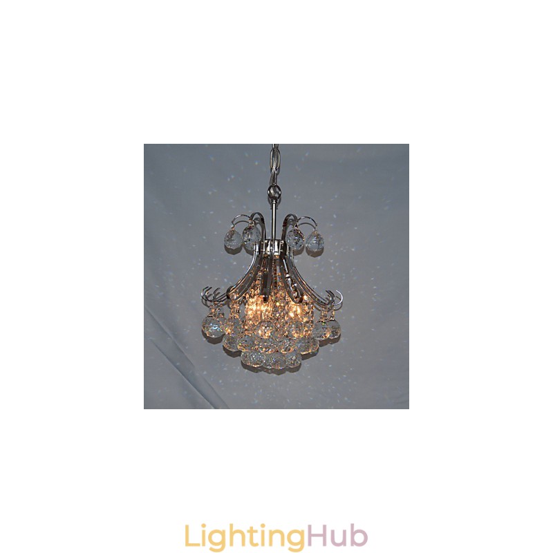 Modern Contemporary Crystal Mini Style Electroplated Chandelier Pendant Light