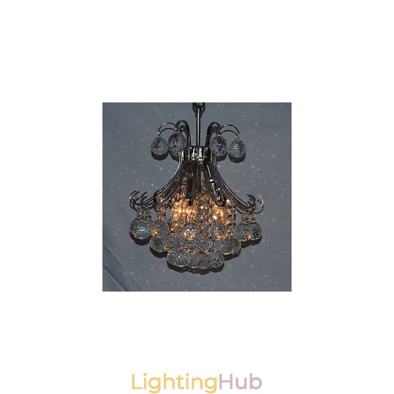 Modern Contemporary Crystal Mini Style Electroplated Chandelier Pendant Light