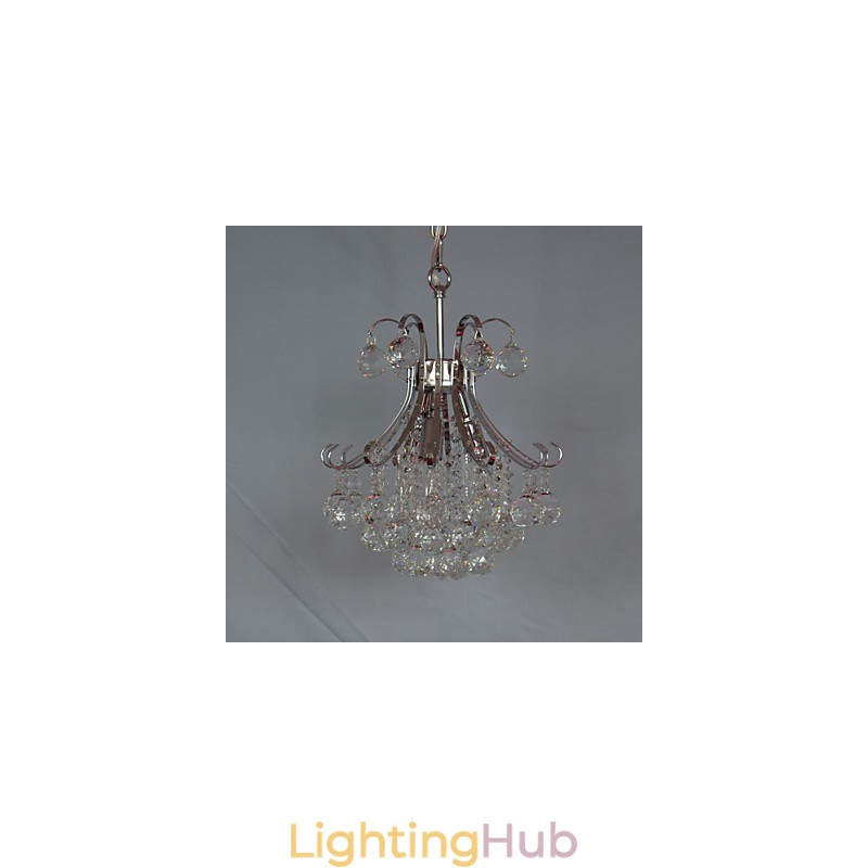 Modern Contemporary Crystal Mini Style Electroplated Chandelier Pendant Light