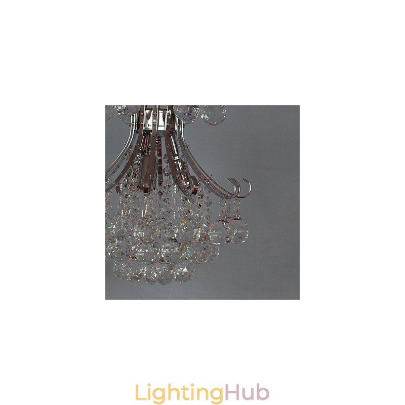 Modern Contemporary Crystal Mini Style Electroplated Chandelier Pendant Light