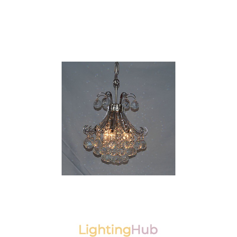 Modern Contemporary Crystal Mini Style Electroplated Chandelier Pendant Light