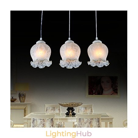 Pendant White Three Lights European Retro Classic Pendant White Three Lights European Retro Classic