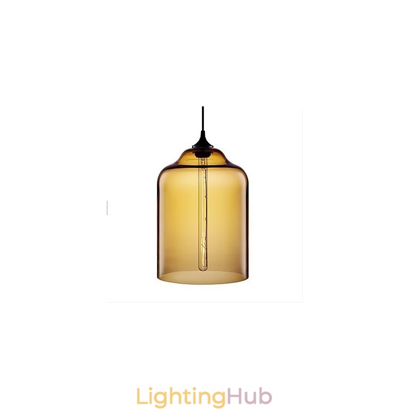 Retro Creative Single Head Glass Pendant Lamp Cafe In The Goldfish Bowl