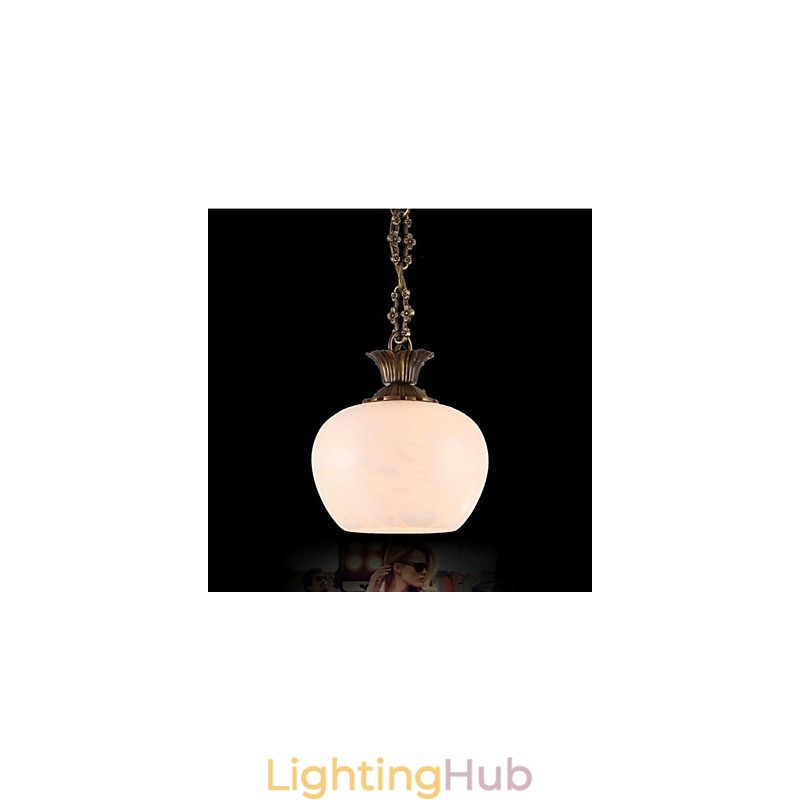 The Spanish Marble Copper Single Chandelier lighting