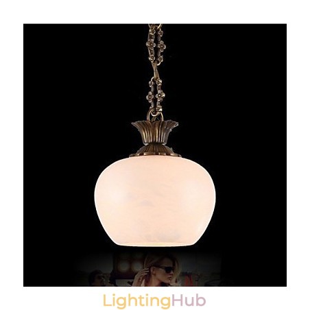 The Spanish Marble Copper Single Chandelier lighting