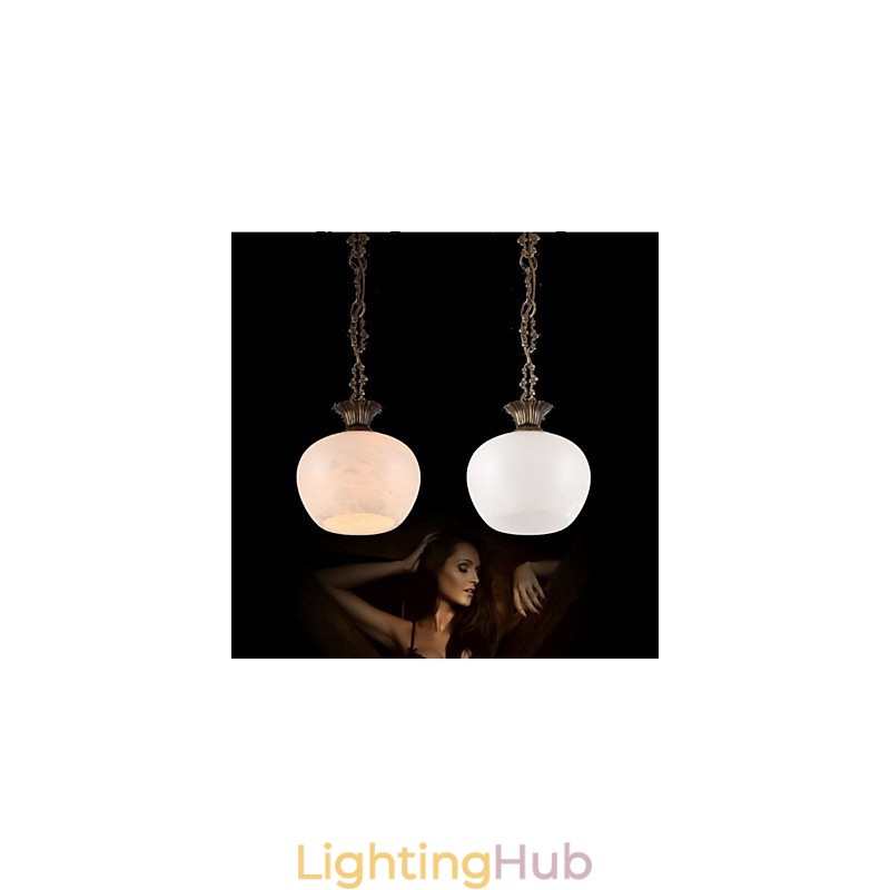 The Spanish Marble Copper Single Chandelier lighting