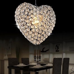 Modern Contemporary Crystal Metal Pendant Light