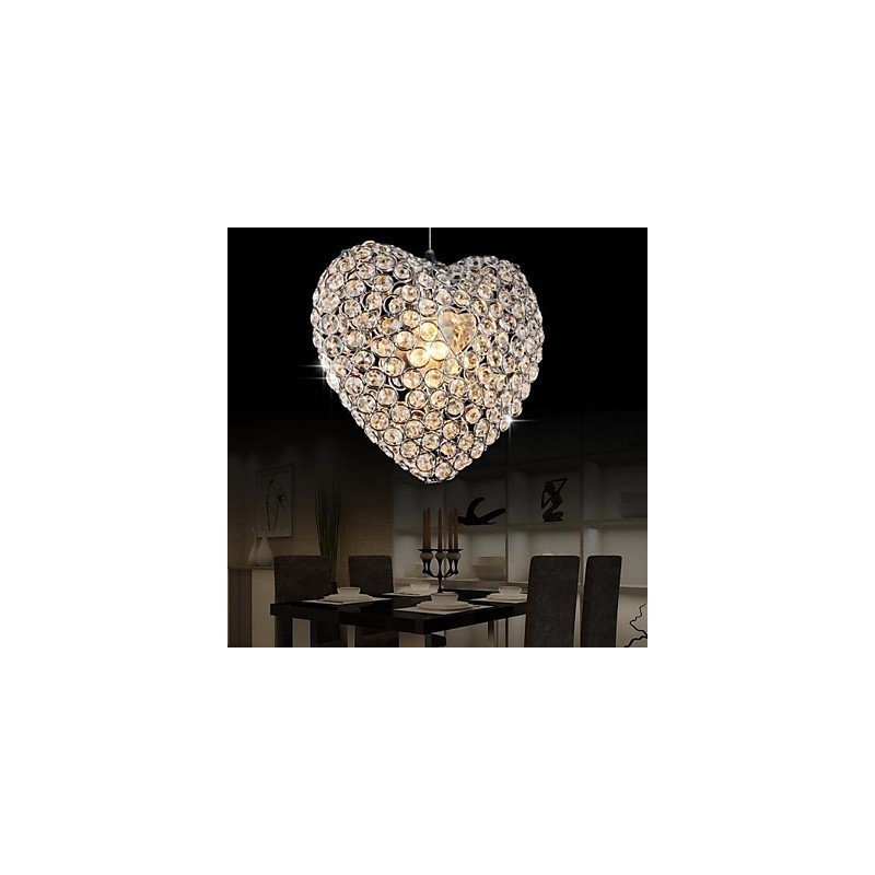 Modern Contemporary Crystal Metal Pendant Light