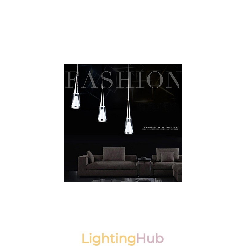 3 Lights Pendant Light Modern Contemporary Metal