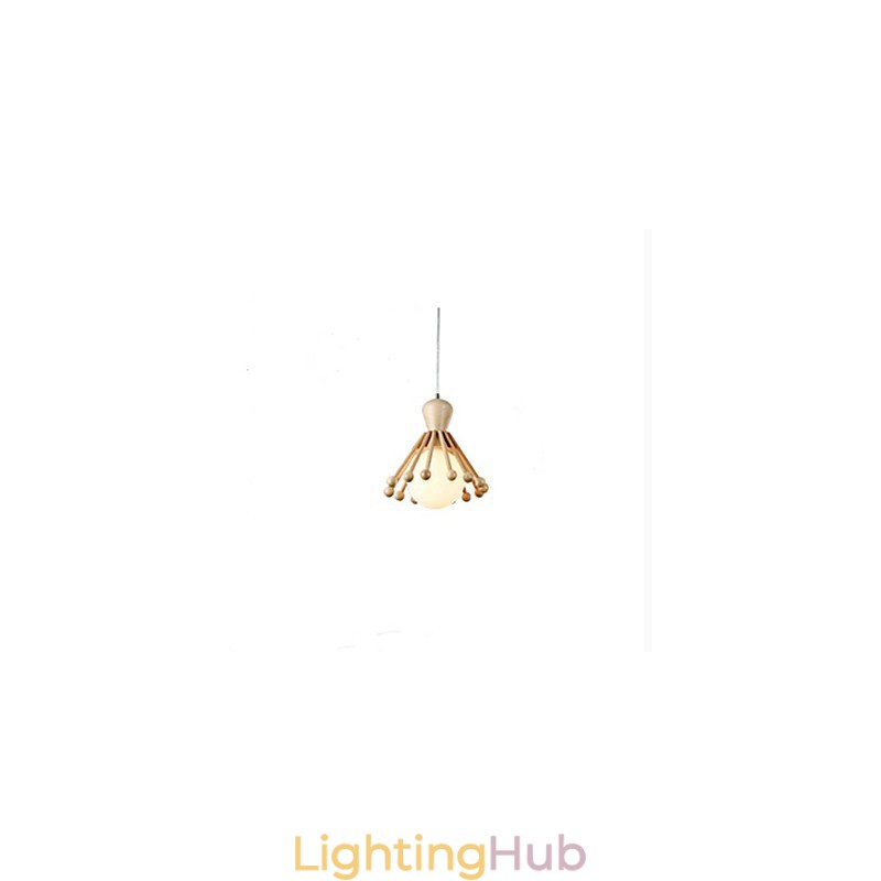 Garden Wooden Chandelier Simple Nordic Wood Chandelier