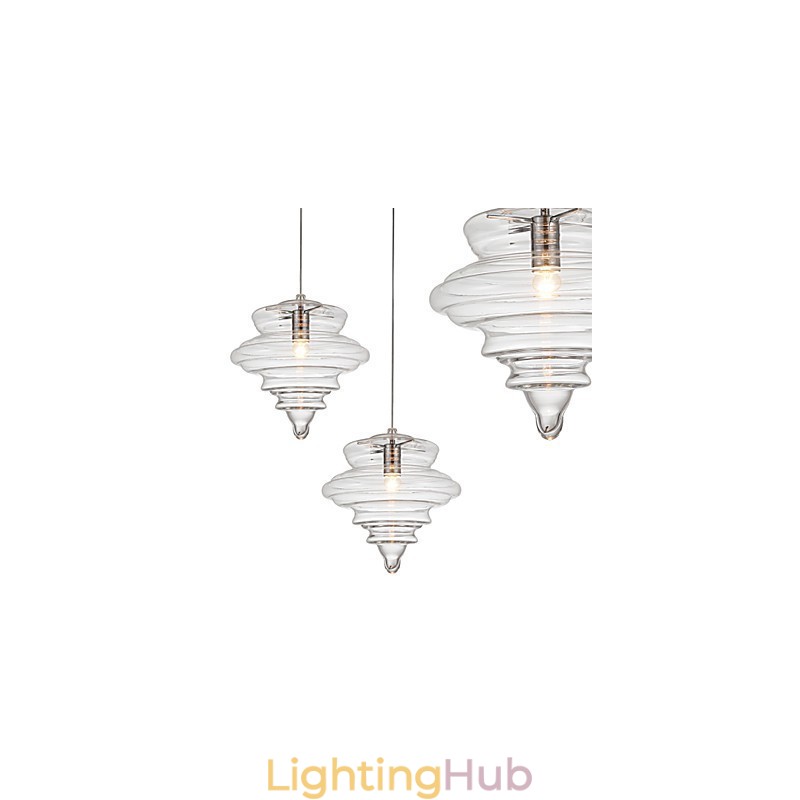 Pendant Lamp 1 Light Modern SimplicityColorless Clear Glass