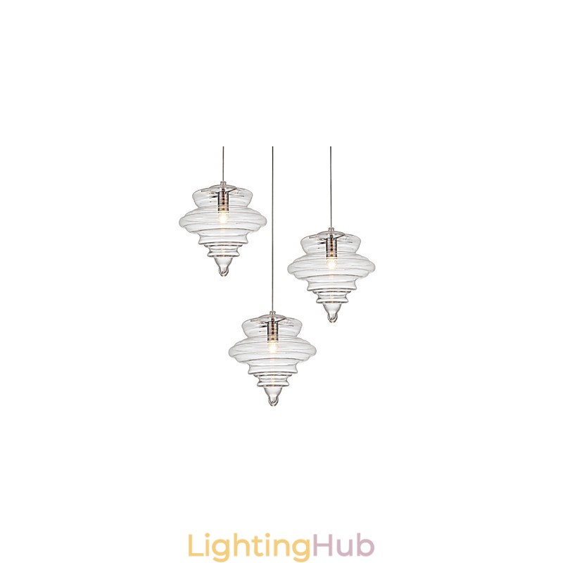 Pendant Lamp 1 Light Modern SimplicityColorless Clear Glass
