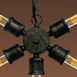 Retro Painting Metal Pendant Light