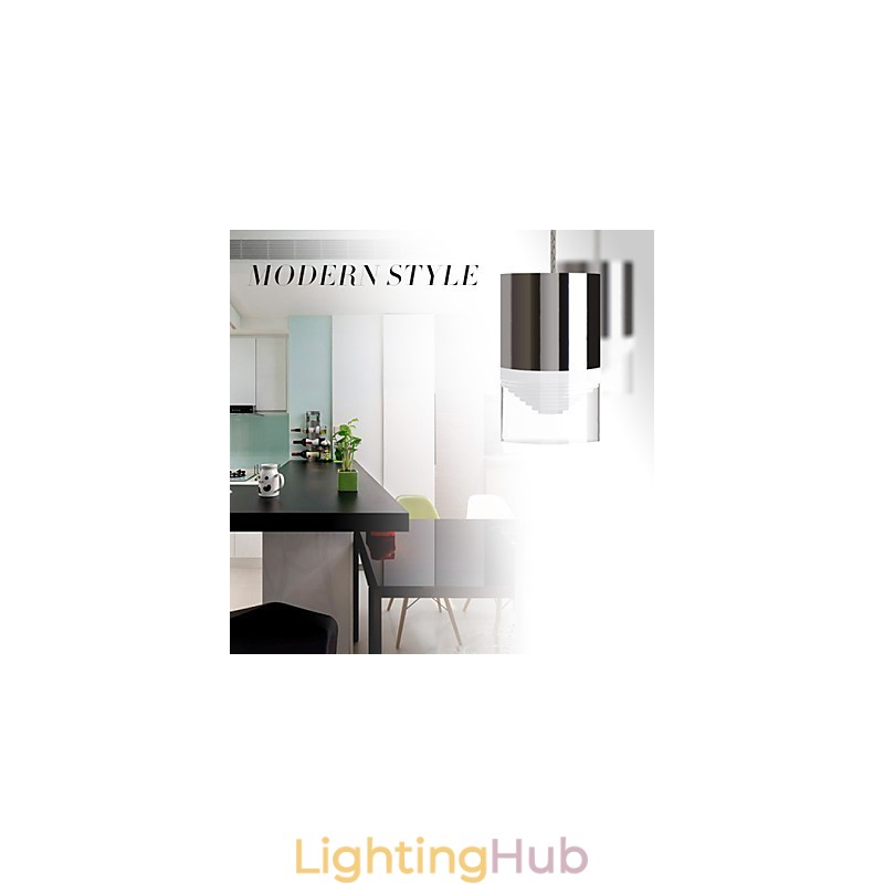 3 Lights Pendant Light Modern Contemporary Metal