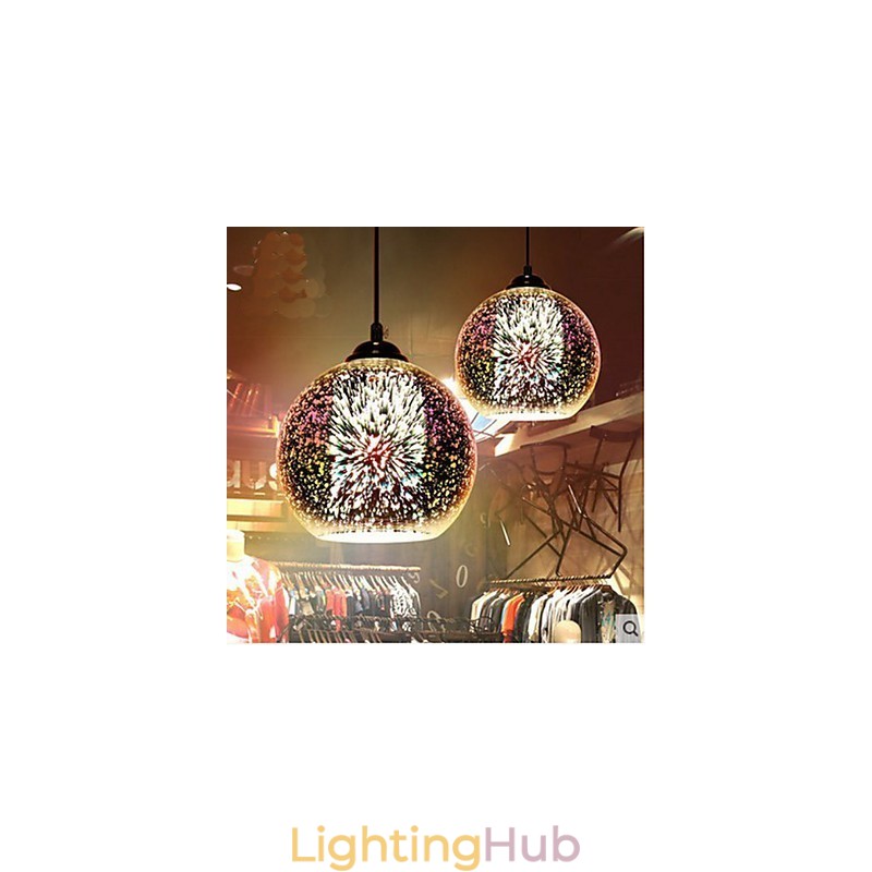 Simple table 3D Glass Creative Pendant