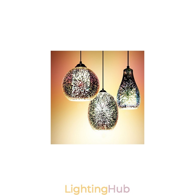 Simple table 3D Glass Creative Pendant