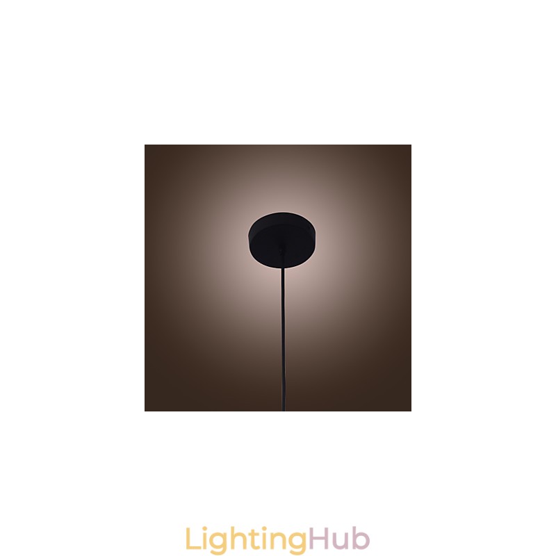 70W Modern Glass Pendant Light in Transparent Bottle Design