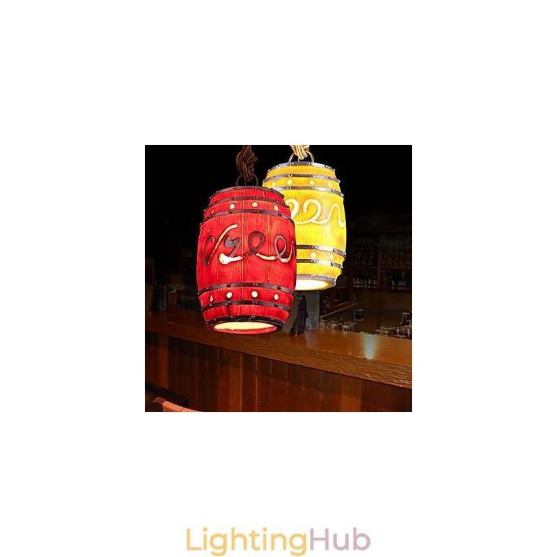 Modern Minimalist Decoration Cask Resin Chandelier