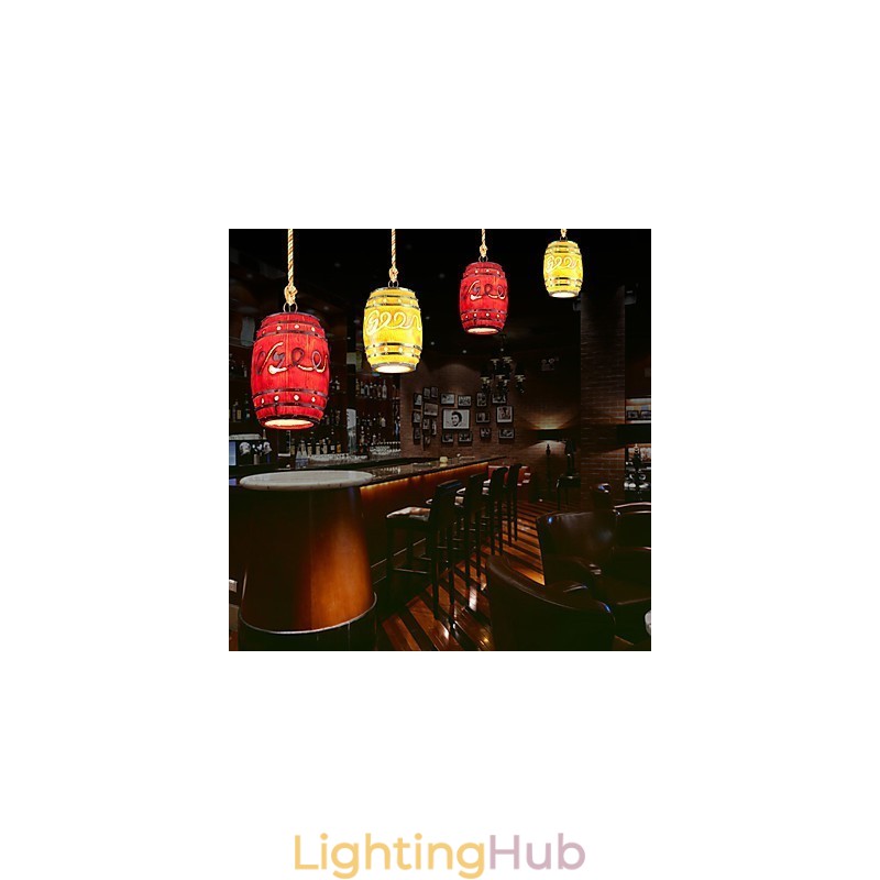 Modern Minimalist Decoration Cask Resin Chandelier