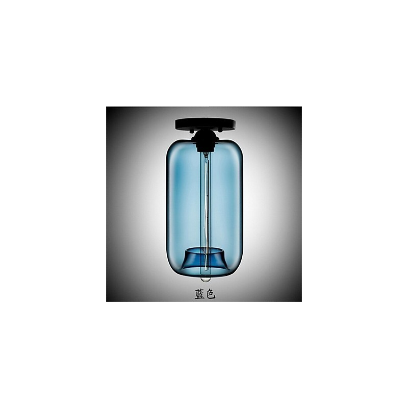 Retro Creative Single Head Glass Pendant Lamp Cafe In The Goldfish Bowl