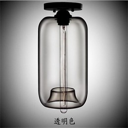 Retro Creative Single Head Glass Pendant Lamp Cafe In The Goldfish Bowl