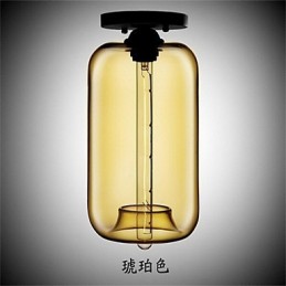 Retro Creative Single Head Glass Pendant Lamp Cafe In The Goldfish Bowl