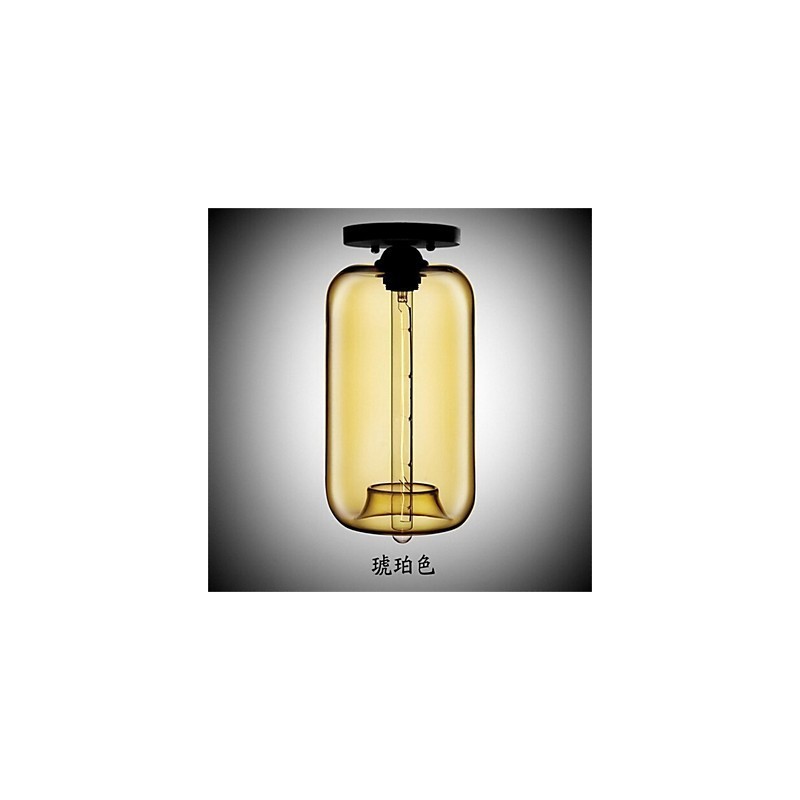 Retro Creative Single Head Glass Pendant Lamp Cafe In The Goldfish Bowl