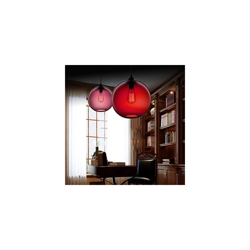 Retro Creative Single Head Glass Pendant Lamp Cafe In The Goldfish Bowl