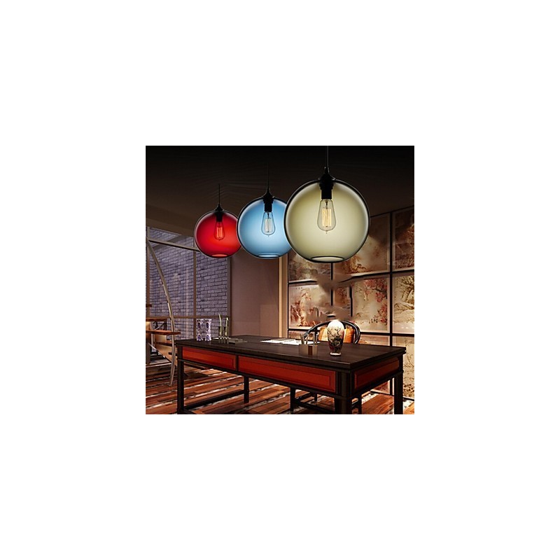 Retro Creative Single Head Glass Pendant Lamp Cafe In The Goldfish Bowl