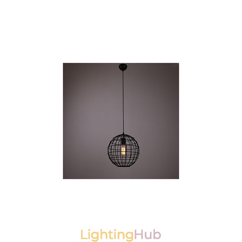 Mini Pendant Spherical Lamp 1 Light Painting Processing
