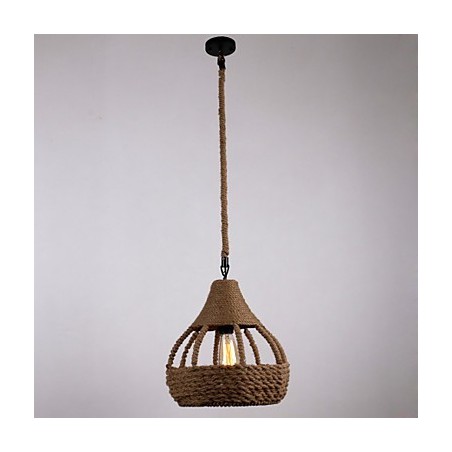 Rope 1 Light Pendant Light Country Rope 1 Light Pendant Light Country