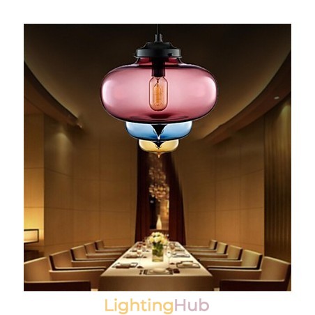 Retro Creative Single Head Glass Pendant Lamp Cafe In The Goldfish Bowl Retro Creative Single Head Glass Pendant Lamp Cafe In The Goldfish Bowl