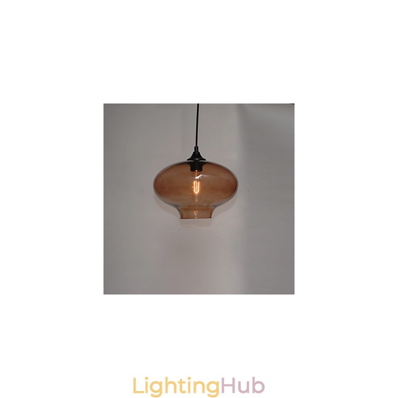 Bubble Design Pendant 1 Light Minimalist Iron Painting