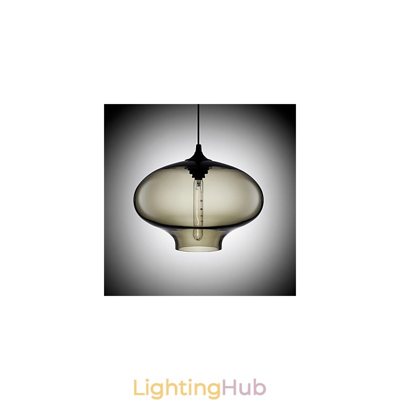 Retro Creative Single Head Glass Pendant Lamp Cafe In The Goldfish Bowl