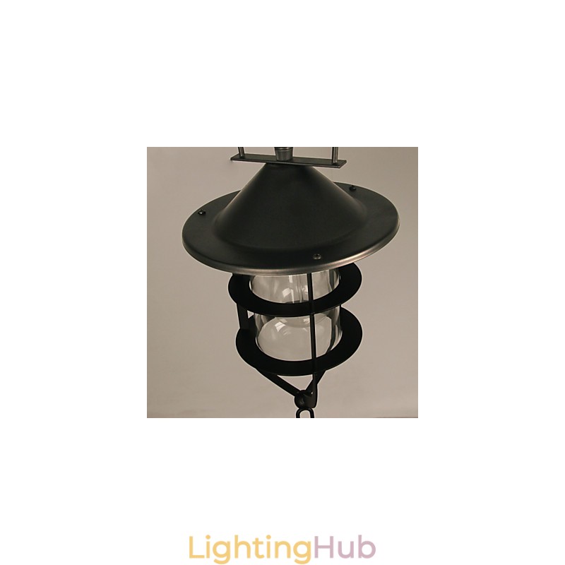 Retro Mini Style Painting Metal Pendant Light