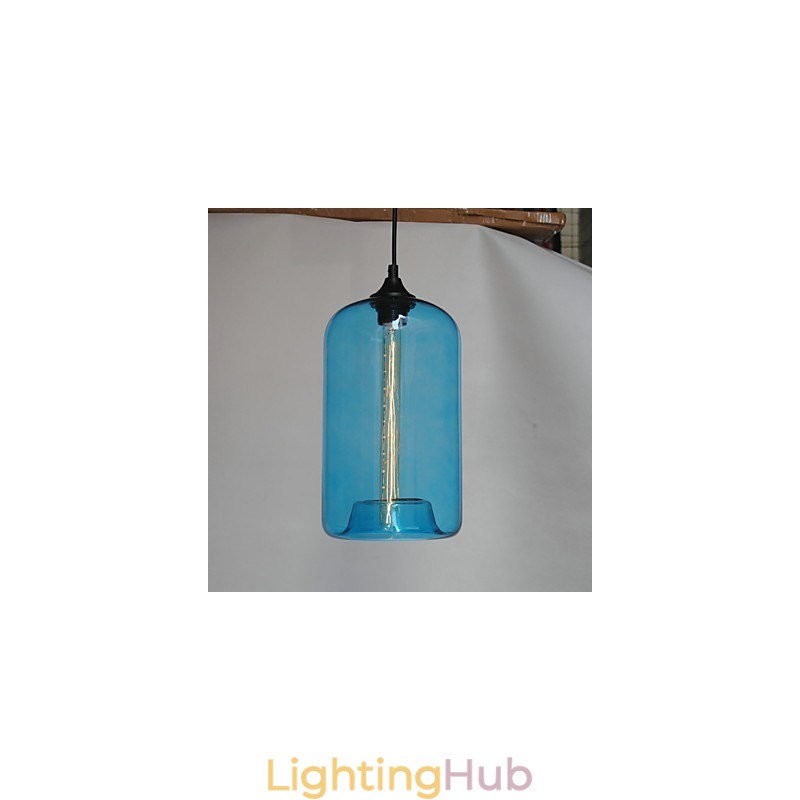 Bottle Design Pendant 1 Light Minimalist Iron Painting