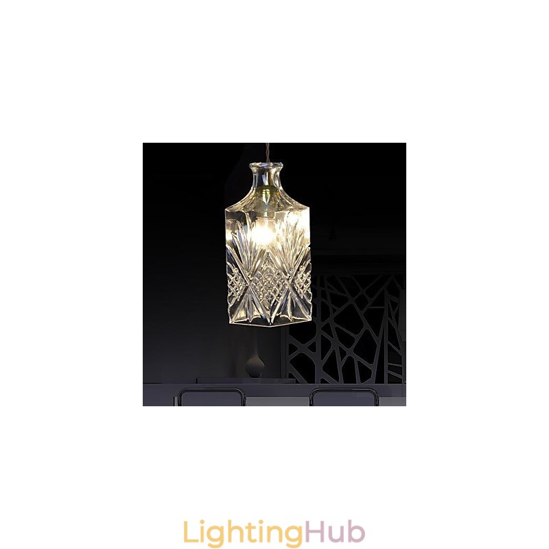 Modern Contemporary Crystal Metal Pendant Light