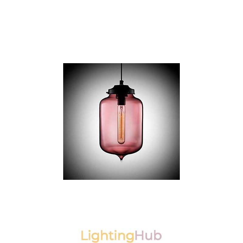 Bottle Design Pendant 1 Light Minimalist Iron Painting