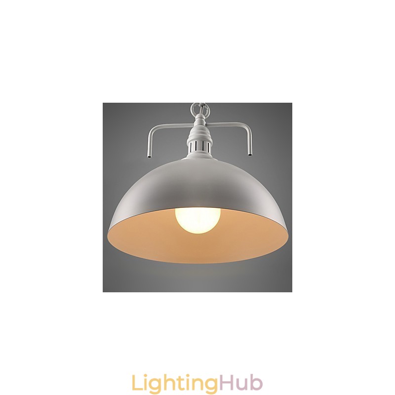 Rustic Lodge Painting Metal Pendant Light