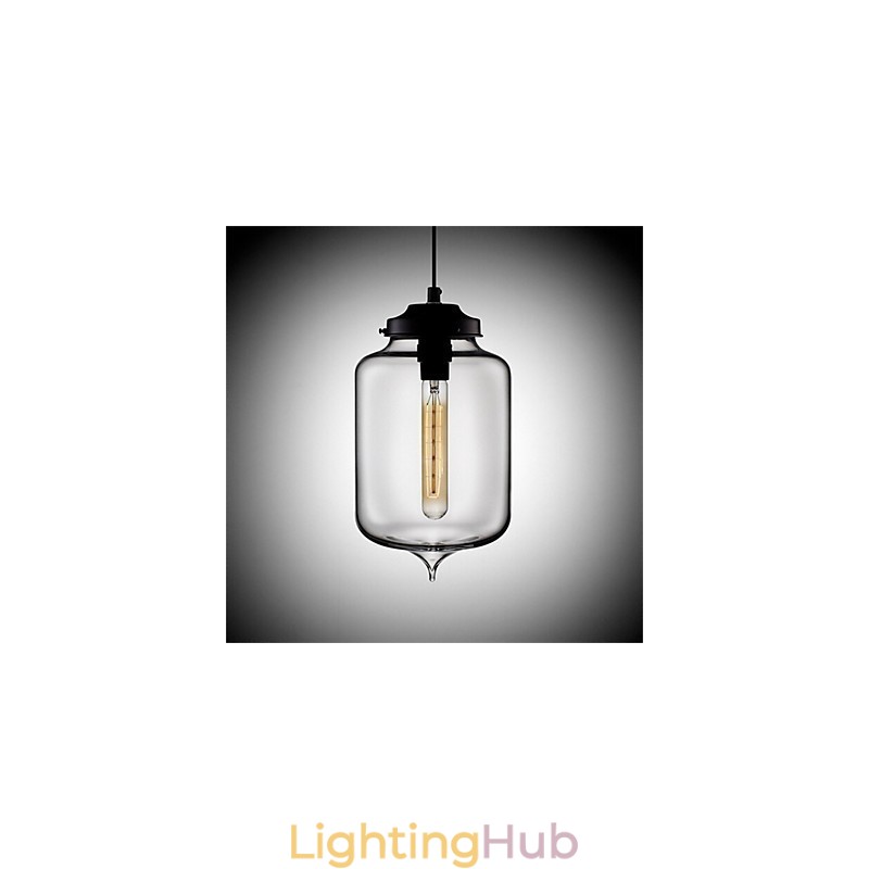 Retro Creative Single Head Glass Pendant Lamp Cafe In The Goldfish Bowl