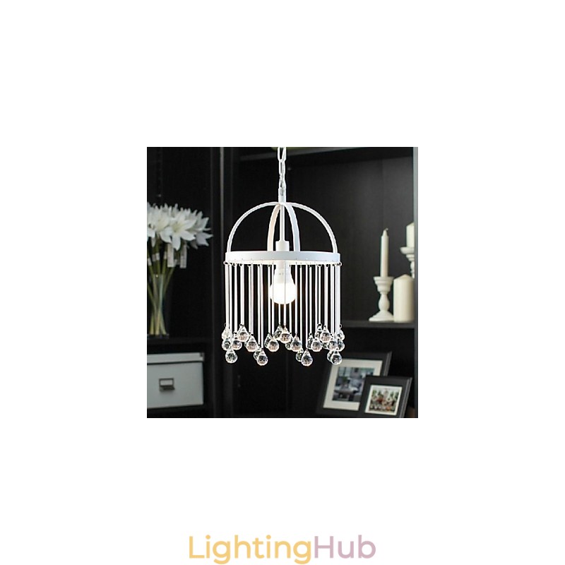 Modern Contemporary Traditional Classic Crystal Mini Style Painting Metal Pendant Light