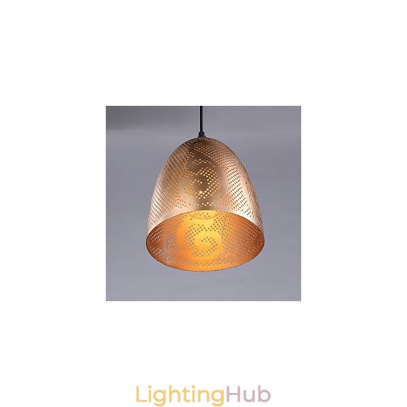 Modern Wrought Lron Gold Chandelier